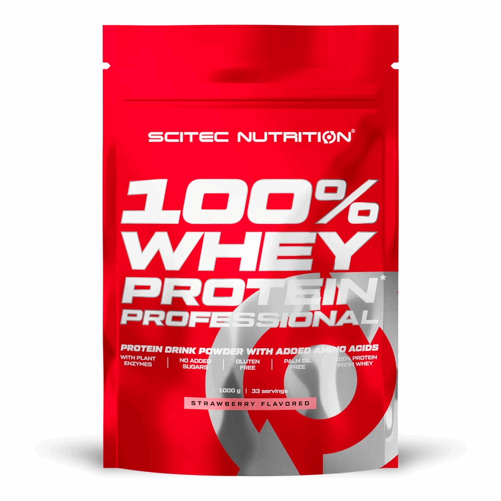 Whey Protein Professional - 1kg 1kg / Fraise - SCITEC NUTRITION - Market Fit