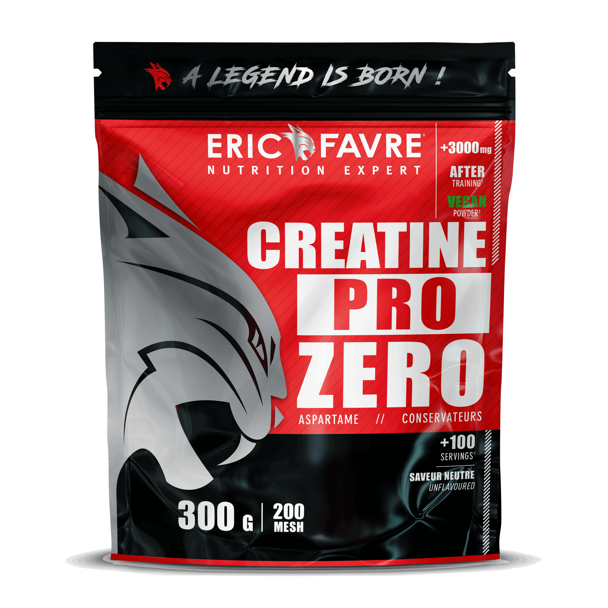 Pure Creatine - Créatine Pro Zero 300g - ERIC FAVRE - Market Fit