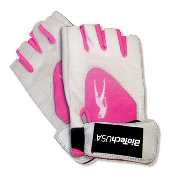 Gants "Pink Fit" - Blanc S - BIOTECH USA - Market Fit