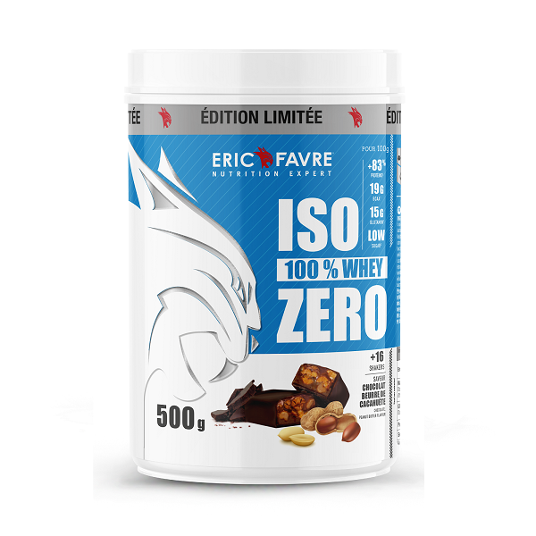 Iso Zero 500g - 100% Whey Protéine 500g / Chocolat Beurre de Cacahuète - ERIC FAVRE - Market Fit