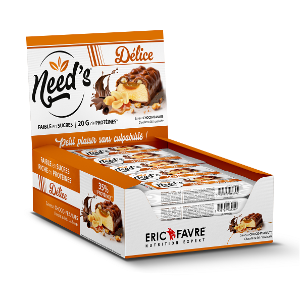 Need's Barre Délice - Choco Peanuts 1 barre (58g) / Choco Peanuts - ERIC FAVRE | Market Fit