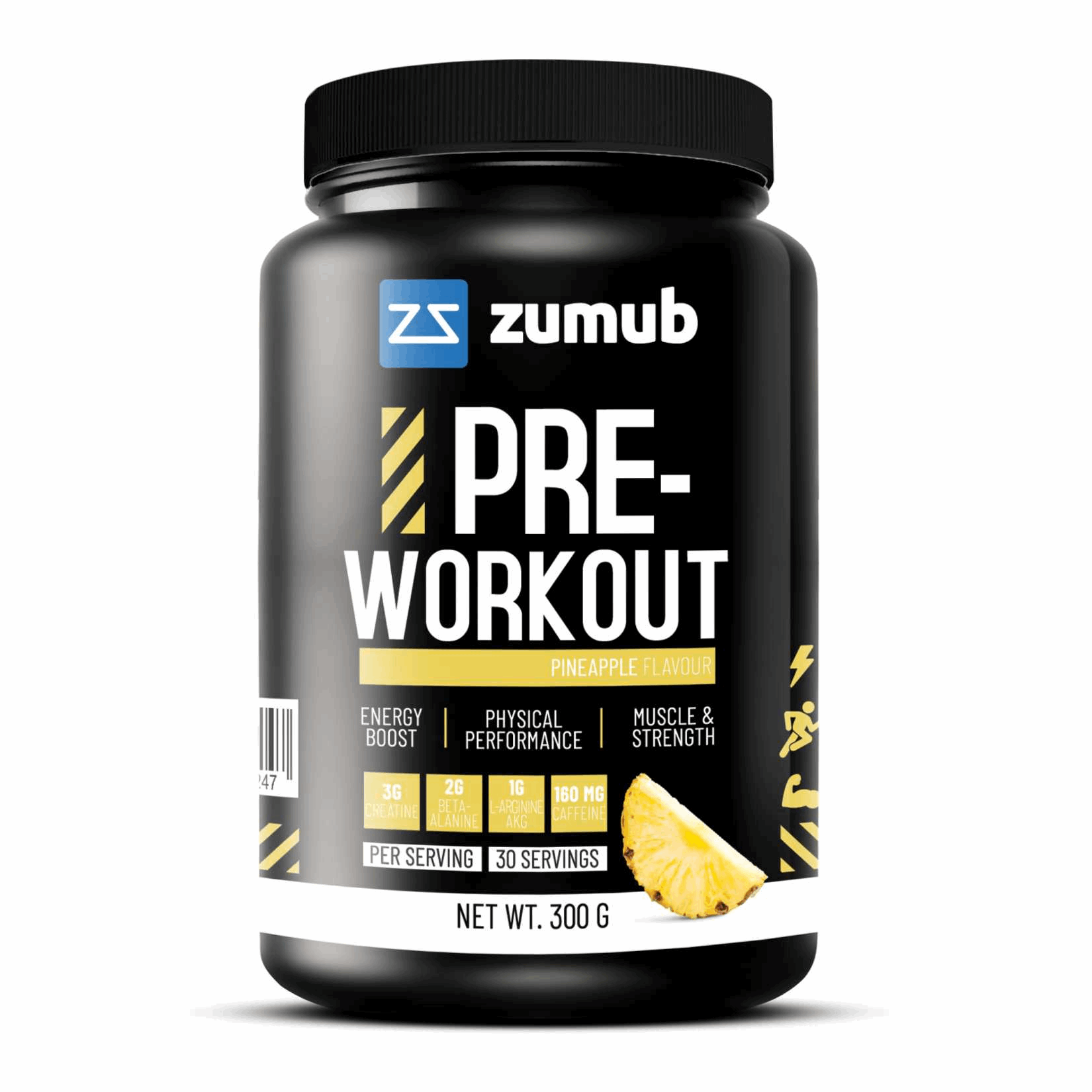 Pre-Workout 300g / Ananas - ZUMUB | Market Fit