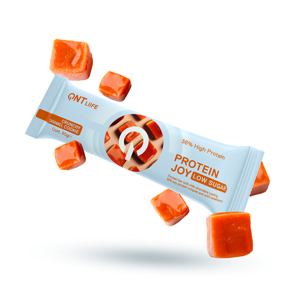 Protein Joy - Crunchy Caramel Cookie 1 barre (60g) - QNT | Market Fit