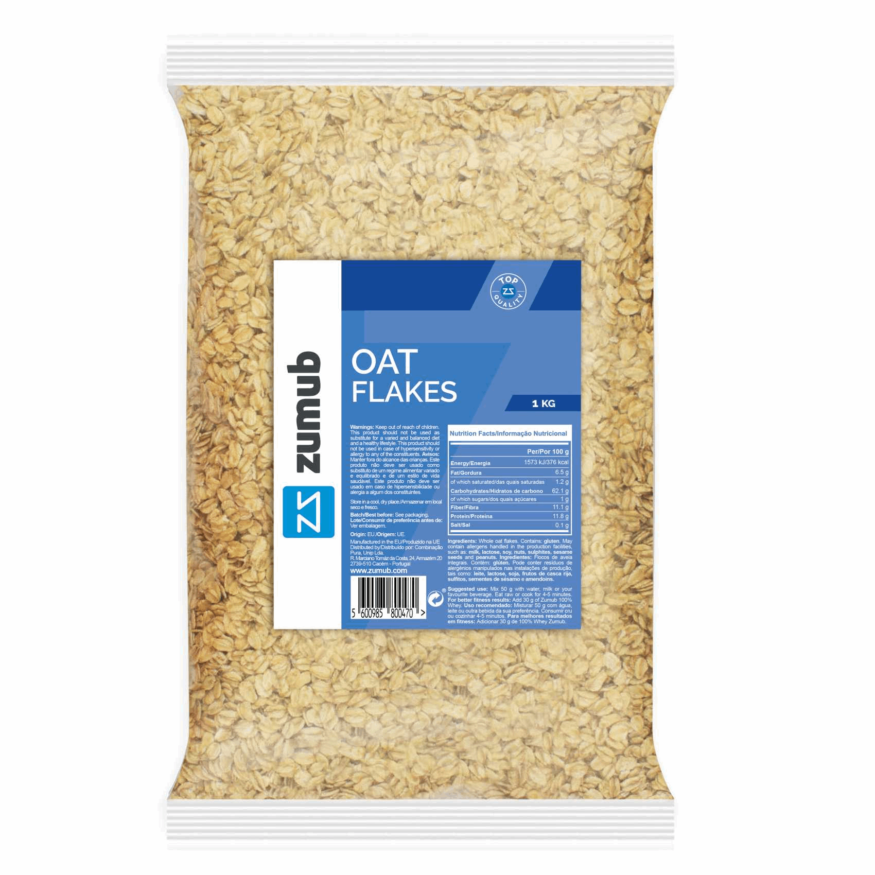 Flocons d'avoine 500g - ZUMUB | Market Fit