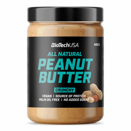 Peanut butter - Beurre de cacahuète 400g / Crunchy - BIOTECH USA - Market Fit