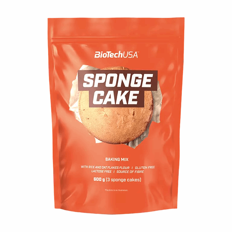 Sponge Cake Baking Mix 600g - BIOTECH USA - Market Fit
