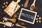 Sources de protéines pour alimentation sportive avec oléagineux, graines et fèves