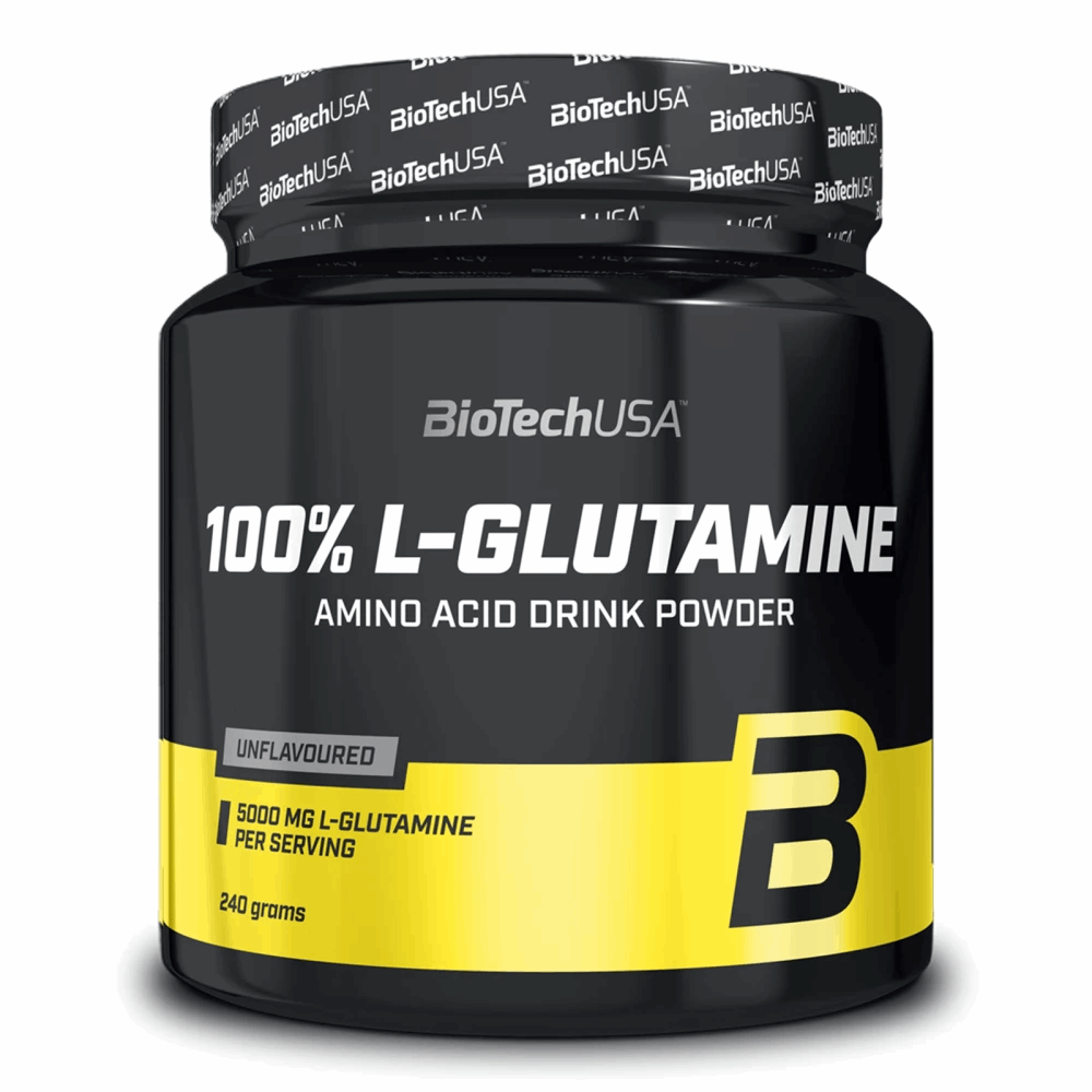 100% L-Glutamine 240g - BIOTECH USA - Market Fit