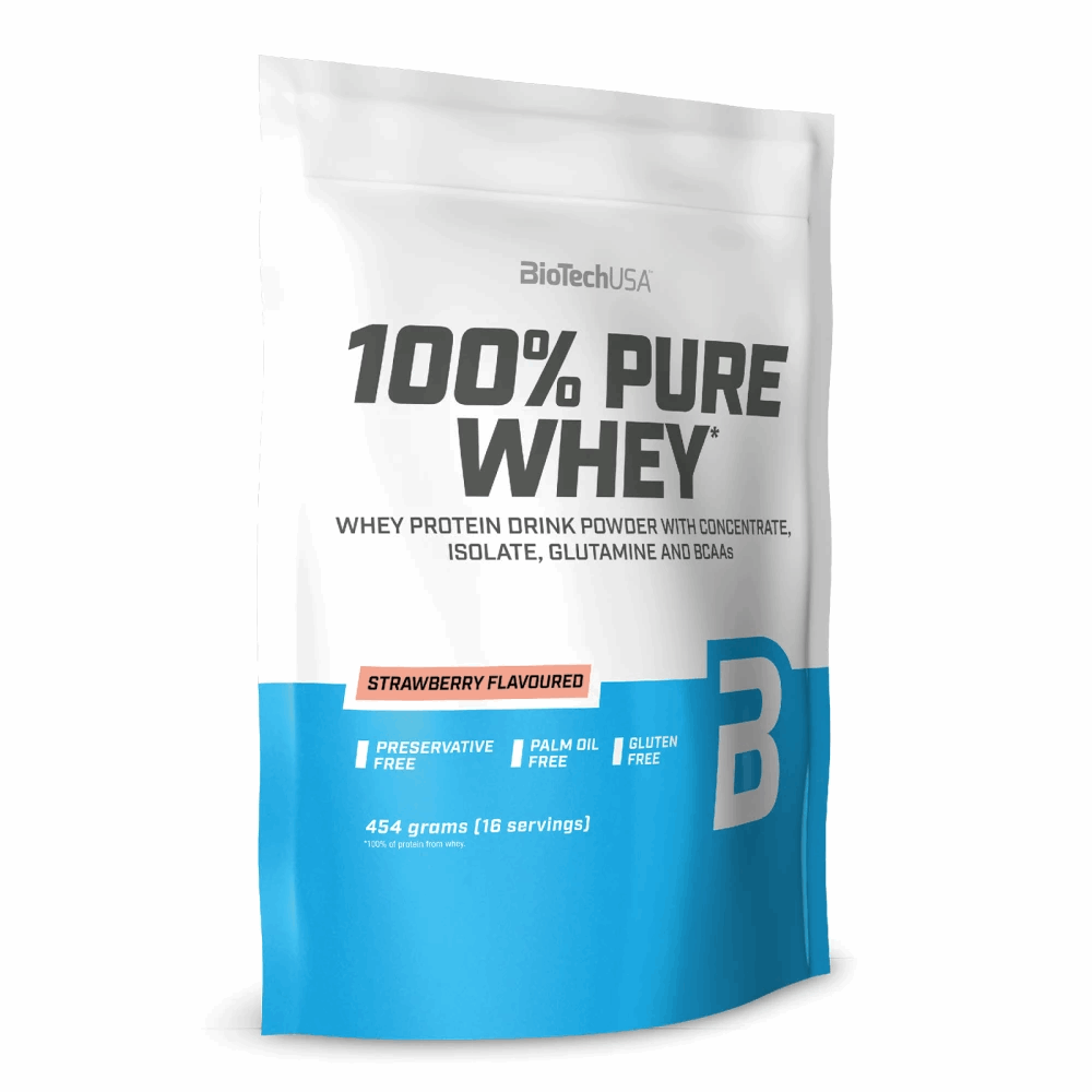 100% Pure Whey - 454g 454g / Fraise - BIOTECH USA - Market Fit