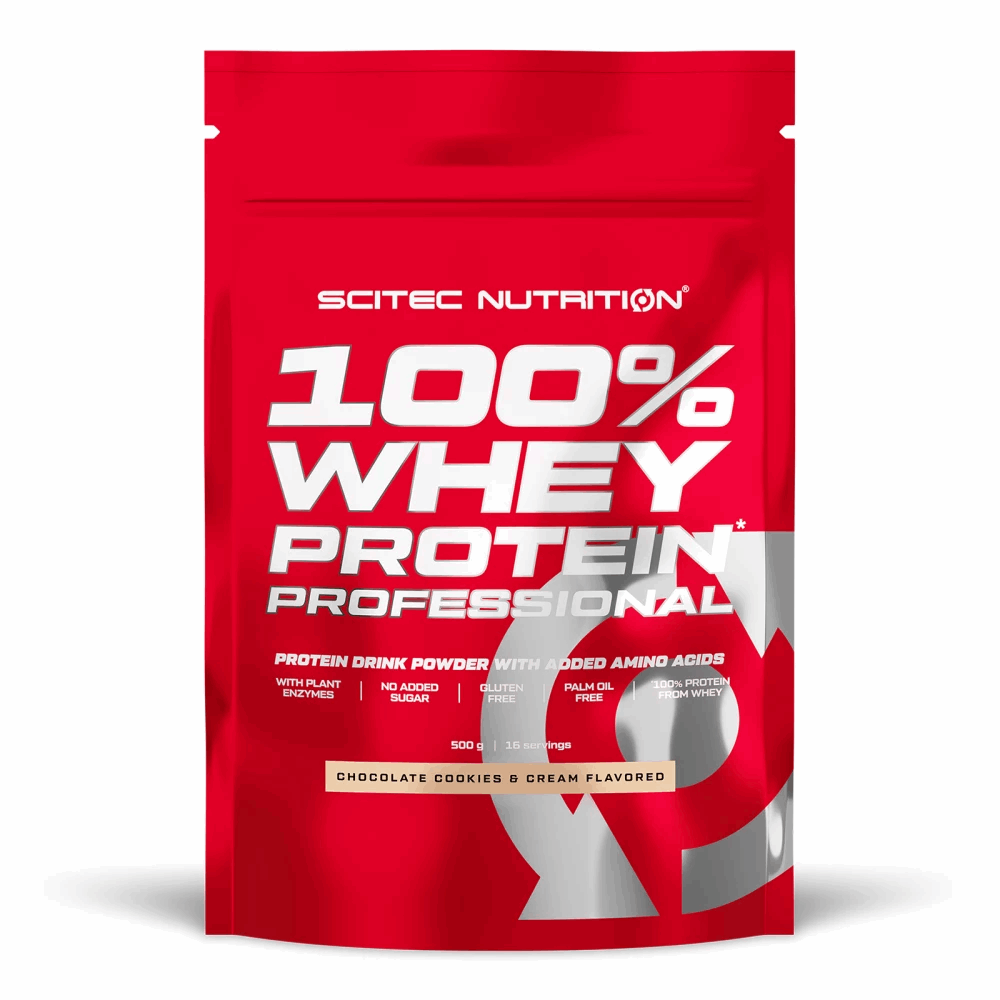 Whey Protein Professional - 500g 500g / Chocolat Cookies & Cream - SCITEC NUTRITION - Market Fit