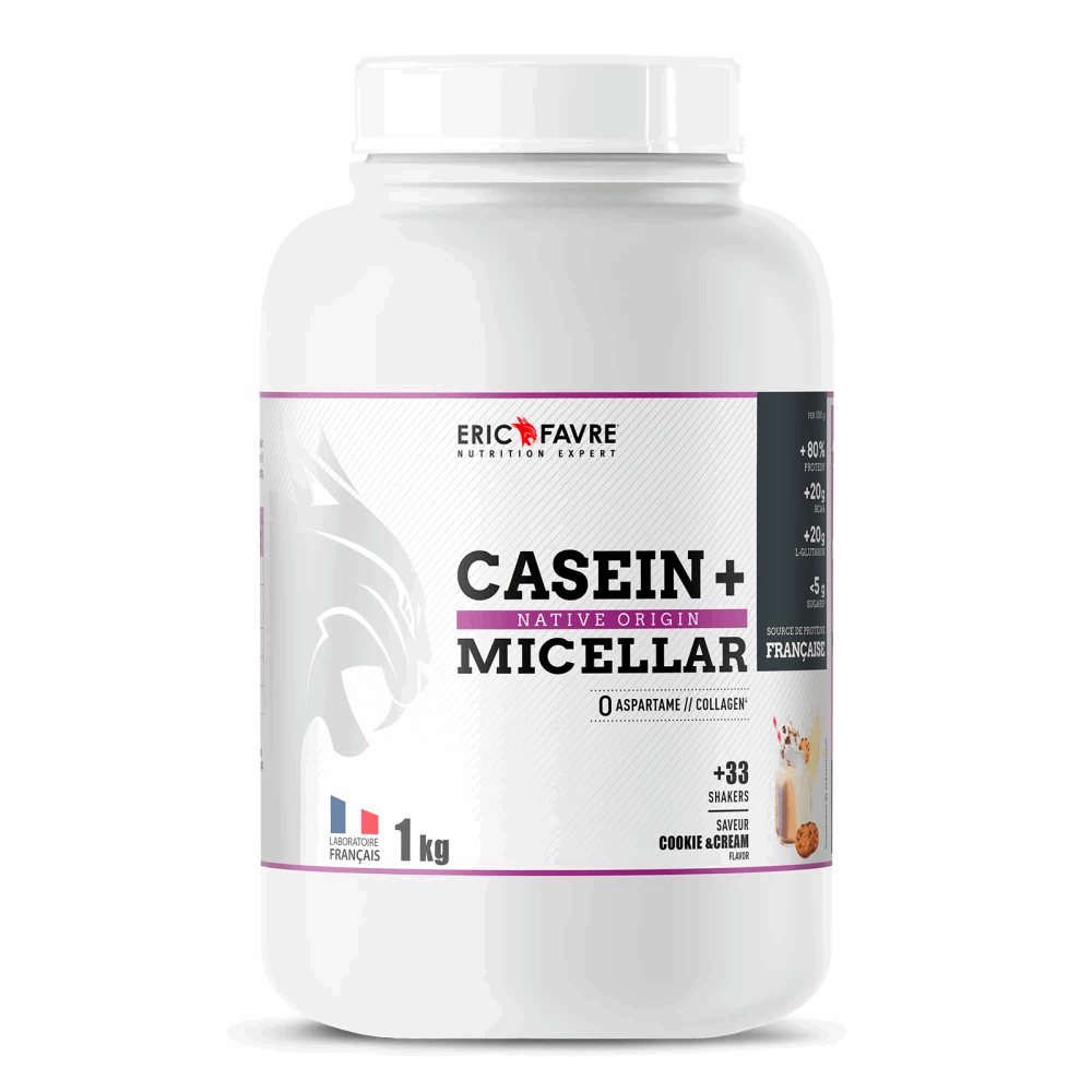 Casein + Micellar 1kg / Cookies & Cream - ERIC FAVRE - Market Fit