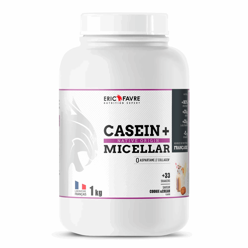 Casein + Micellar 1kg / Cookies & Cream - ERIC FAVRE | Market Fit