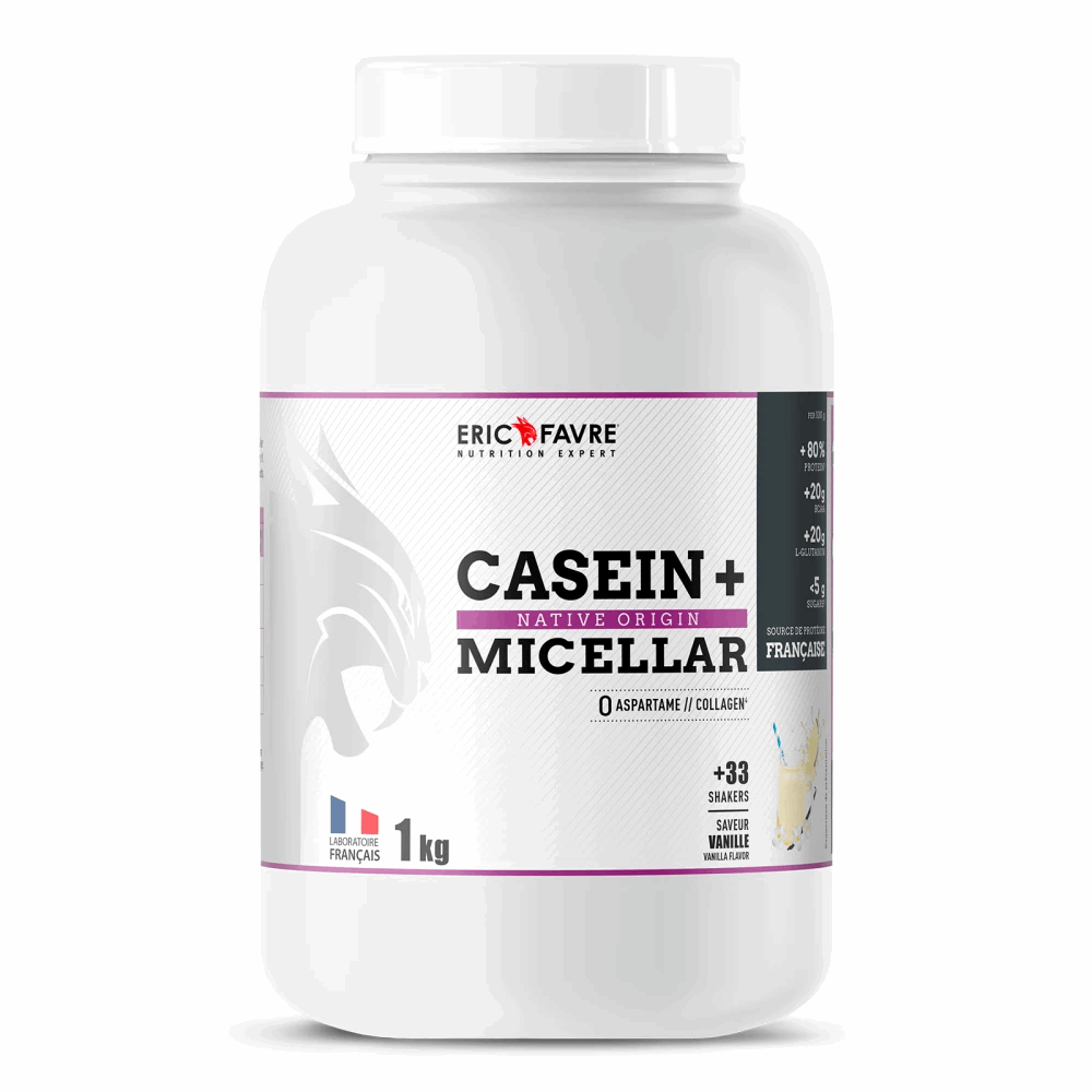Casein + Micellar 1kg / Vanille - ERIC FAVRE | Market Fit