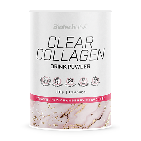 Clear Collagen 308g / Fraise-Airelles Rouges - BIOTECH USA - Market Fit