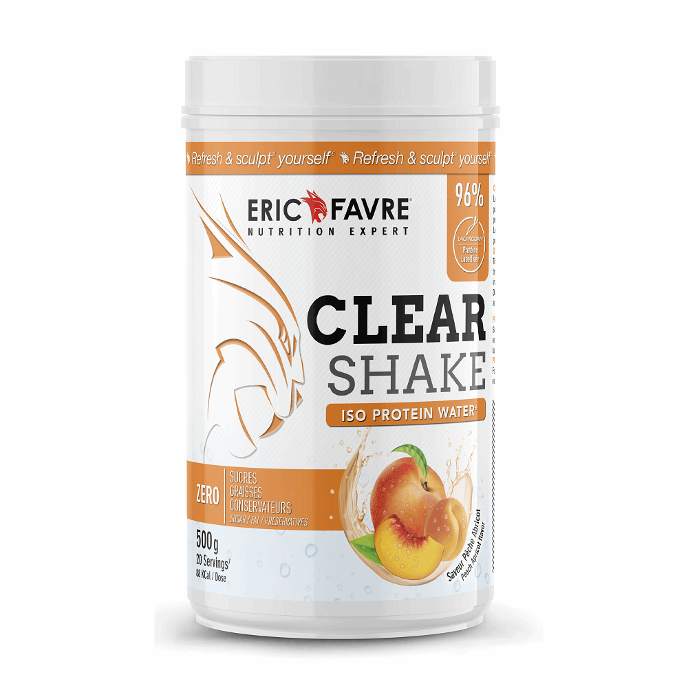 Clear Shake - Iso Protein Water 500g / Pêche - Abricot - ERIC FAVRE - Market Fit