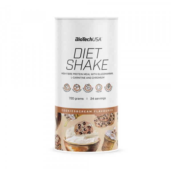 Diet Shake 720 g / Cookies & Cream - BIOTECH USA - Market Fit