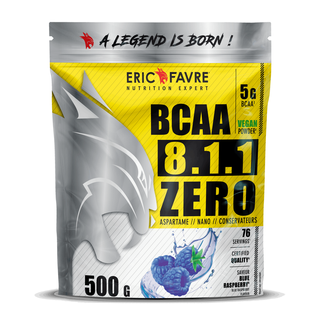 BCAA 8.1.1 Zero 500g / Framboise Bleue - ERIC FAVRE | Market Fit