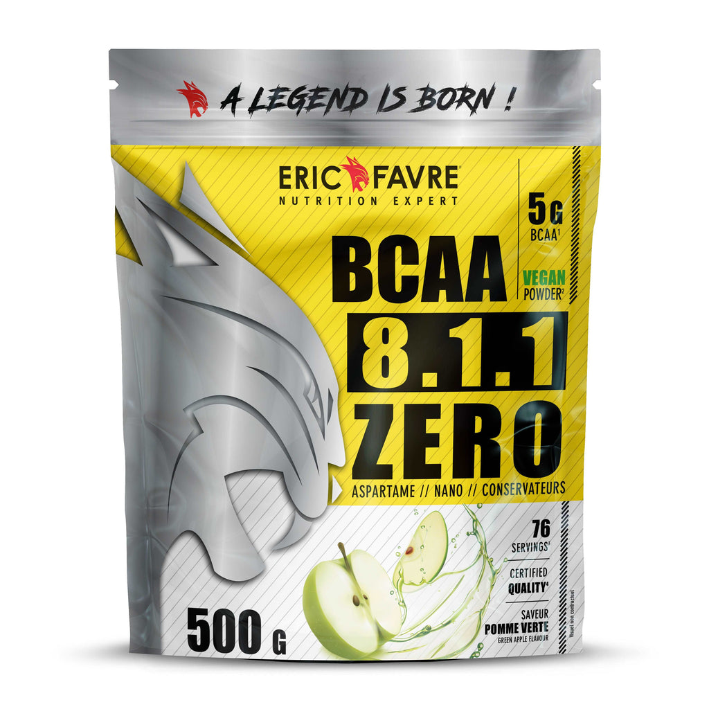 BCAA 8.1.1 Zero 500g / Pomme Verte - ERIC FAVRE | Market Fit