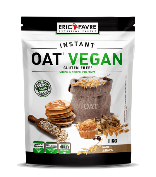 Instant OAT Vegan - Farine d'avoine 1kg / Neutre - ERIC FAVRE - Market Fit