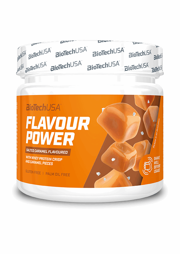 Flavour Power - Poudre aromatisante 160g / Caramel Salé - BIOTECH USA - Market Fit