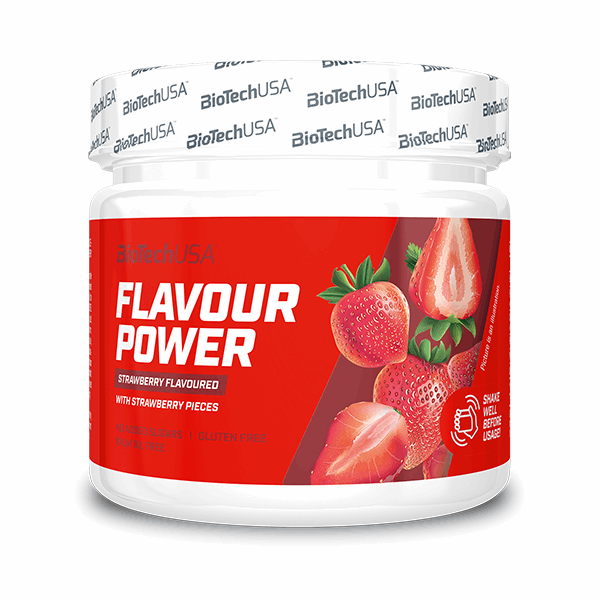 Flavour Power - Poudre aromatisante 160g / Fraise - BIOTECH USA - Market Fit