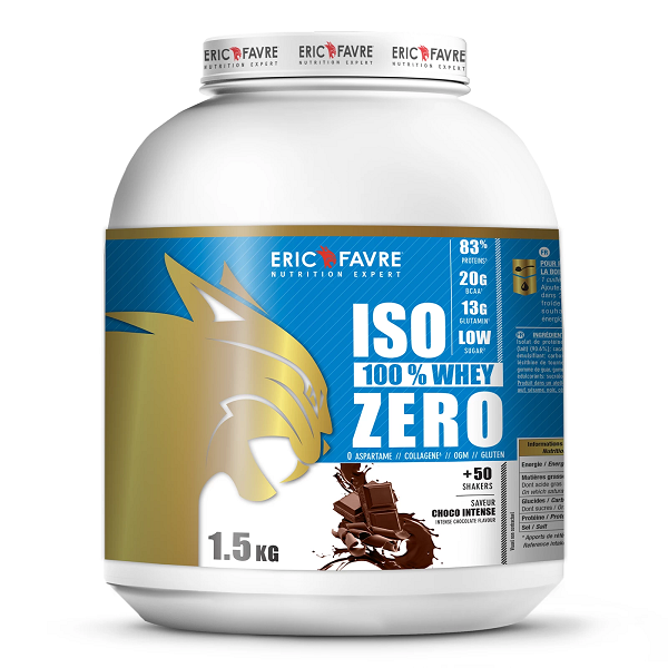Iso Zero 1.5kg - 100% Whey Protéine 1.5kg / Choco Intense - ERIC FAVRE | Market Fit