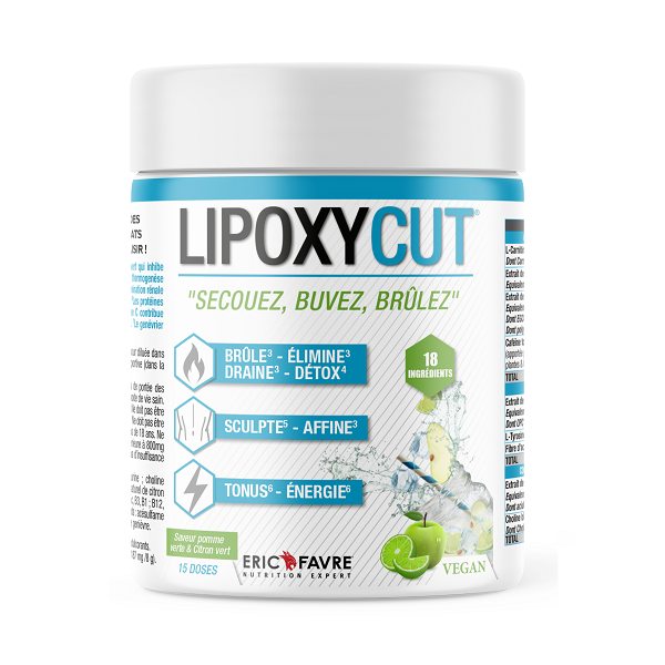 Lipoxycut Vegan 120g / Pomme verte - Citron Vert - ERIC FAVRE | Market Fit