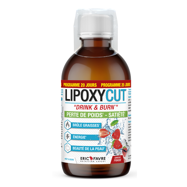 Lipoxycut Vegan Satiété 500ml / Fraise - ERIC FAVRE - Market Fit