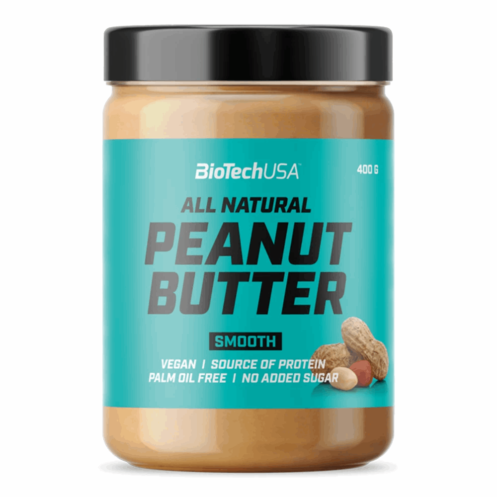 Peanut butter - Beurre de cacahuète 400g / Smooth - BIOTECH USA | Market Fit
