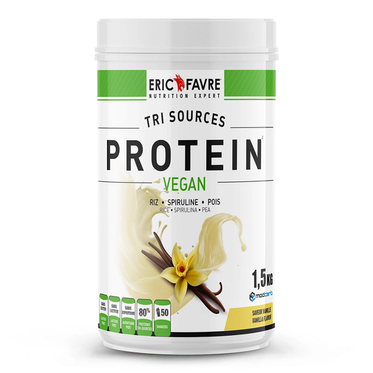 Protéines Végétales tri-source - Protein Vegan 1.5kg 1.5 kg / Vanille - ERIC FAVRE - Market Fit