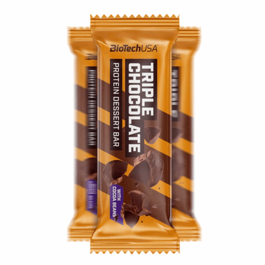 Protein dessert bar 1 Barre (50g) / Triple Chocolat - BIOTECH USA - Market Fit