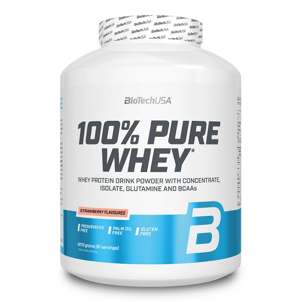 100% Pure Whey - 2270g 2270g / Fraise - BIOTECH USA | Market Fit