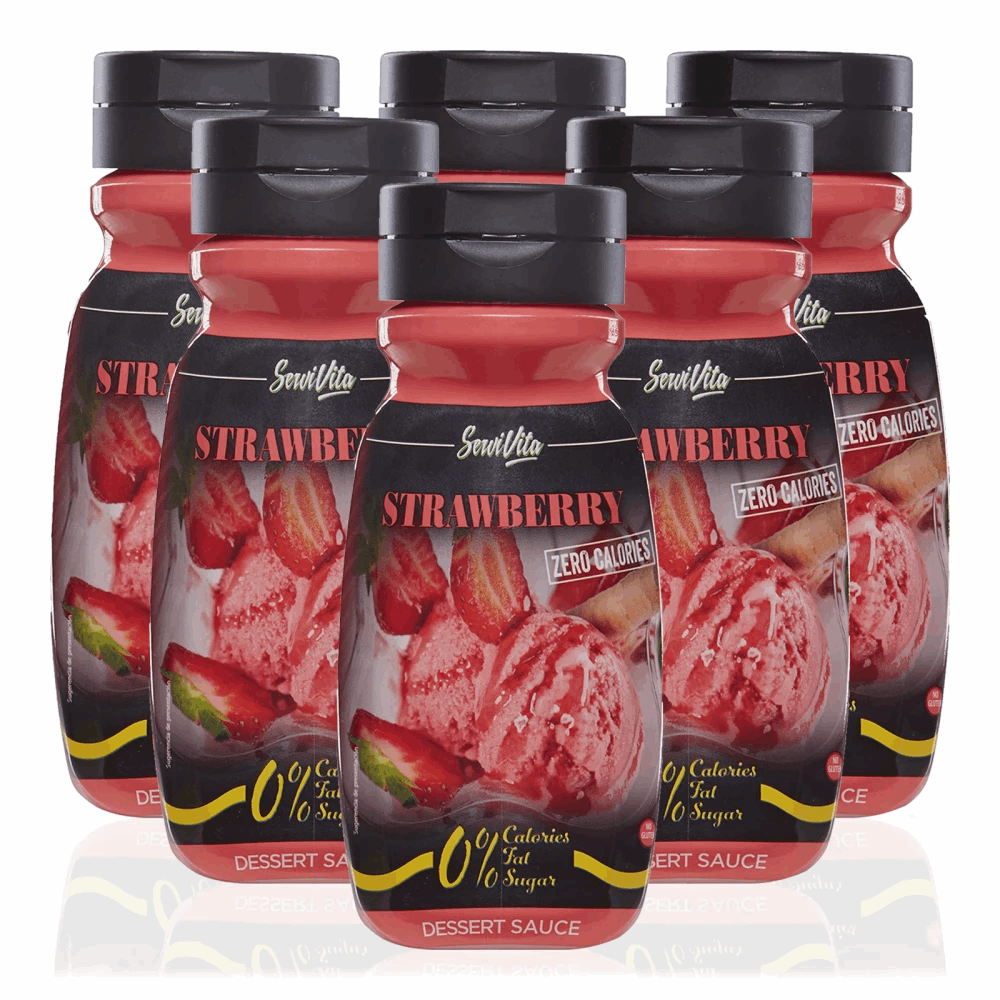 Sauce Zéro Calories - Fraise 320ml - SERVIVITA | Market Fit