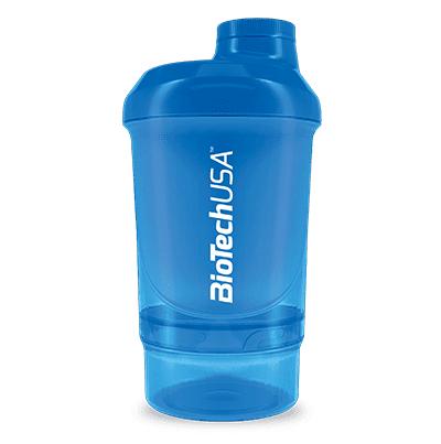 Shaker Wave + Nano 300 ml (+ 150 ml) 300 ml (+ 150 ml) / Bleu Clair - BIOTECH USA | Market Fit