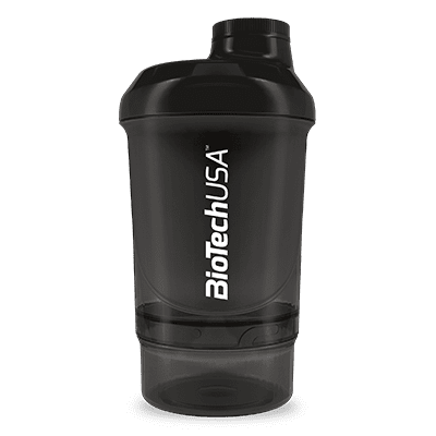 Shaker Wave + Nano 300 ml (+ 150 ml) 300 ml (+ 150 ml) / Noir Fumé - BIOTECH USA | Market Fit