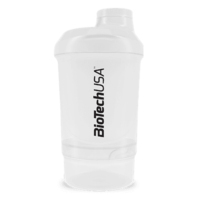 Shaker Wave + Nano 300 ml (+ 150 ml) 300 ml (+ 150 ml) / Opale - BIOTECH USA | Market Fit