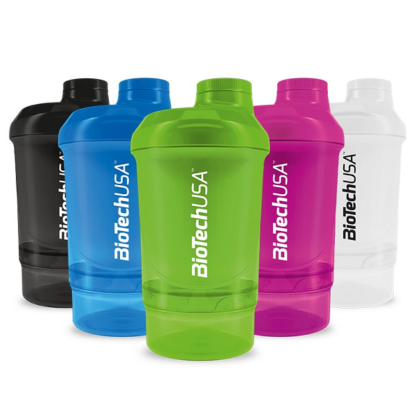 Shaker Wave + Nano 300 ml (+ 150 ml) 300 ml (+ 150 ml) / Opale - BIOTECH USA | Market Fit