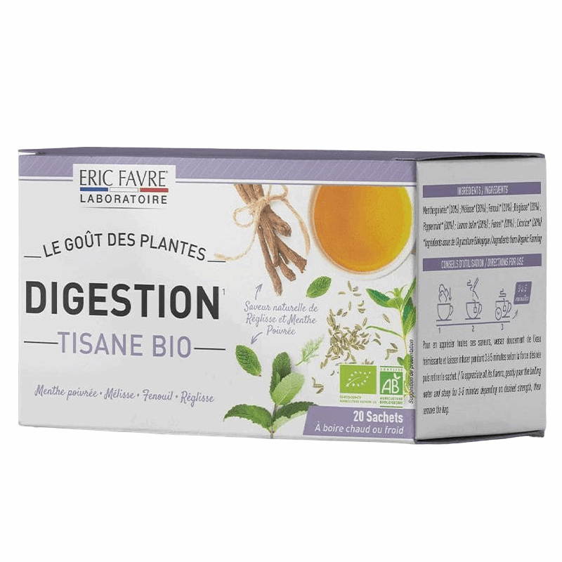 Tisane Bio Digestion 1 boîte (20 sachets) - ERIC FAVRE - Market Fit