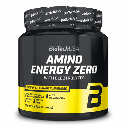Amino Energy Zero avec électrolytes 360g / Pêche Ice-tea - BIOTECH USA - Market Fit