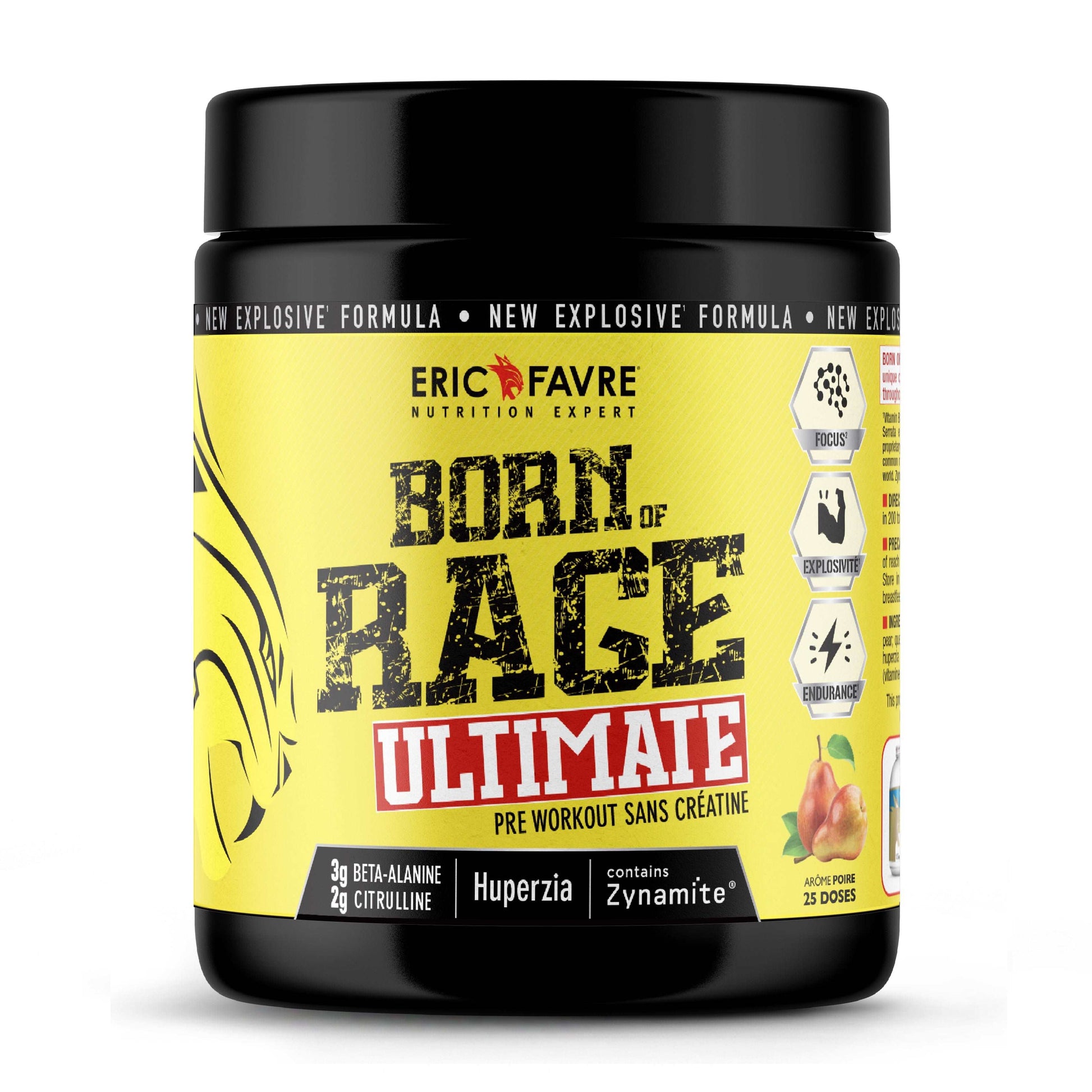 Born Of Rage Ultimate - Preworkout 250g / Poire - ERIC FAVRE - Market Fit