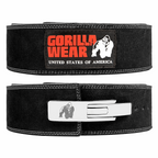 Ceinture à levier en cuir 4 pouces - Noir S/M - GORILLA WEAR | Market Fit