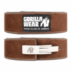 Ceinture à levier en cuir 4 pouces - Brun S/M - GORILLA WEAR | Market Fit