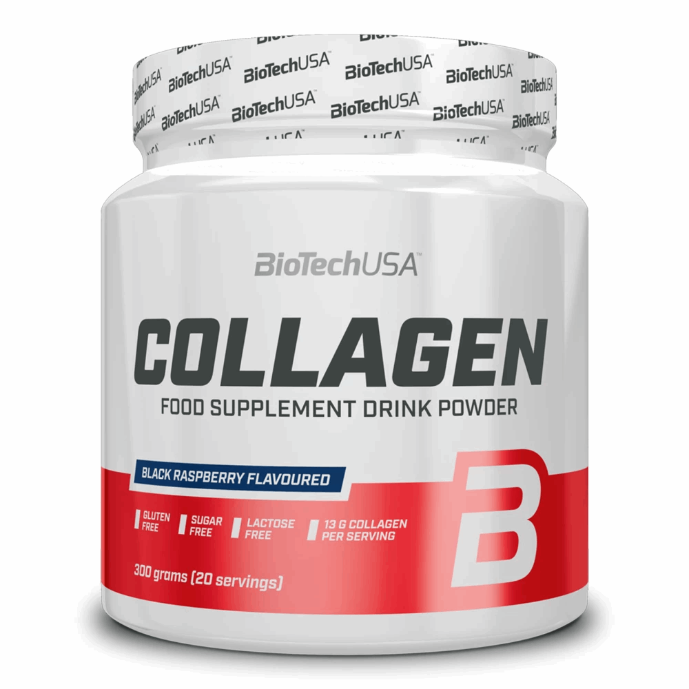 Collagen 300g / Framboise Bleue - BIOTECH USA - Market Fit