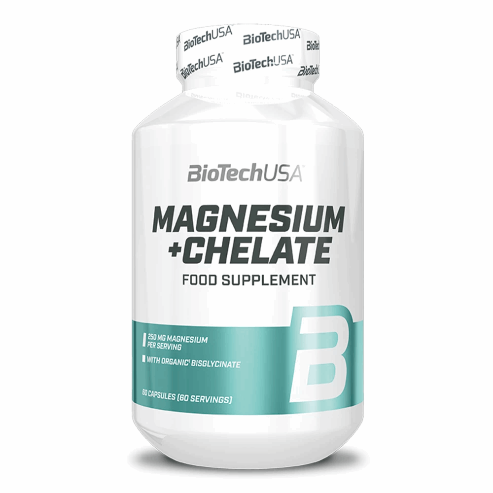 Magnesium + Chelate 60 capsules - BIOTECH USA - Market Fit