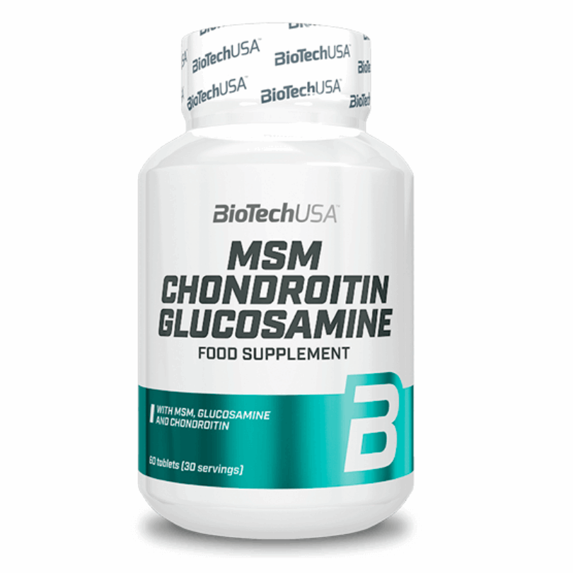 MSM Chondroitin Glucosamine 60 capsules - BIOTECH USA - Market Fit
