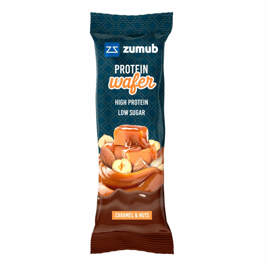 Protein Wafer - Gaufrette 35g / Caramel & Nuts - ZUMUB - Market Fit