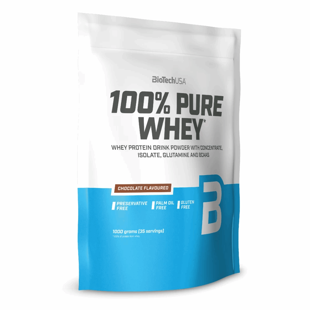 100% Pure Whey - 1kg 1000g / Chocolat - BIOTECH USA - Market Fit