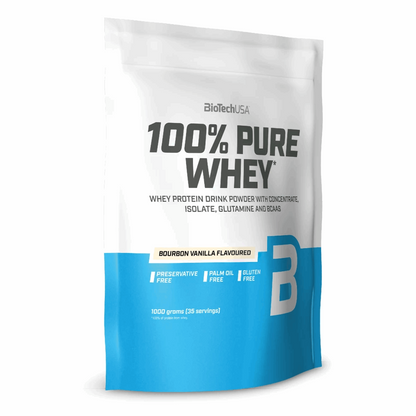 100% Pure Whey - 1kg 1000g / Bourbon Vanille - BIOTECH USA - Market Fit