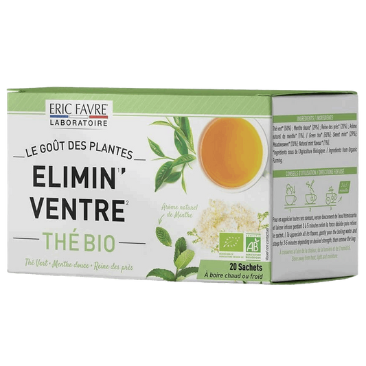 Thé Bio Elimin'ventre 1 boîte (20 sachets) - ERIC FAVRE - Market Fit