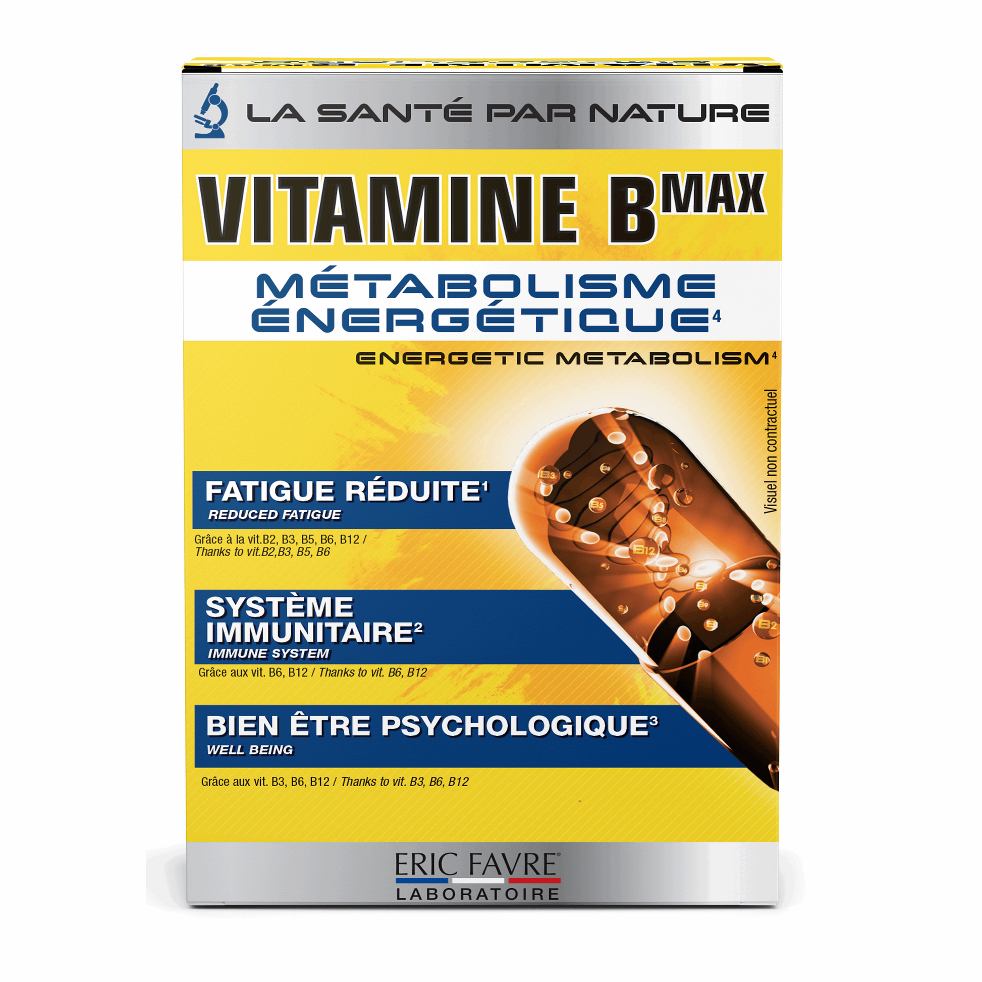 Vitamine B max 90 capsules - ERIC FAVRE - Market Fit